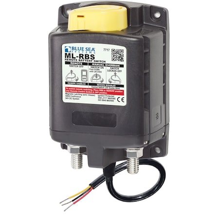 Blue Sea Systems Blue Sea 7717 ML-RBS Remote Battery Switch w/Manual Control Auto-Relea 7717